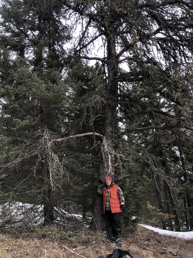 Leanne Fournier taking a nature break