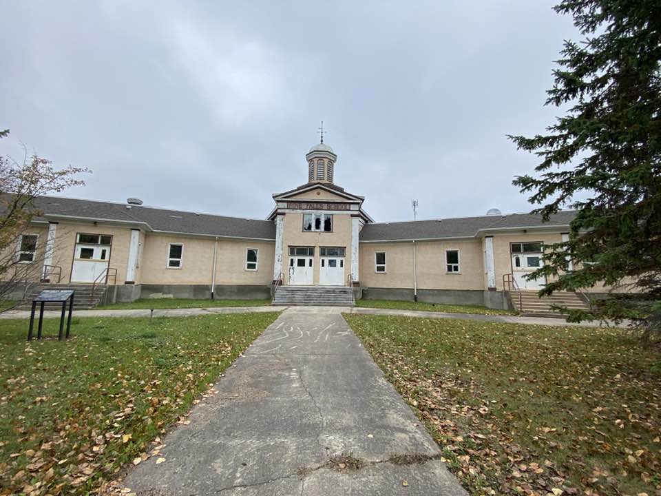 Picture of old school buildling.
